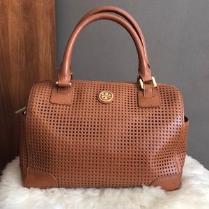 Tory Burch Robinson Middy Satchel w/o strap.